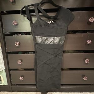 Stretta Asymmetric Bandage Dress